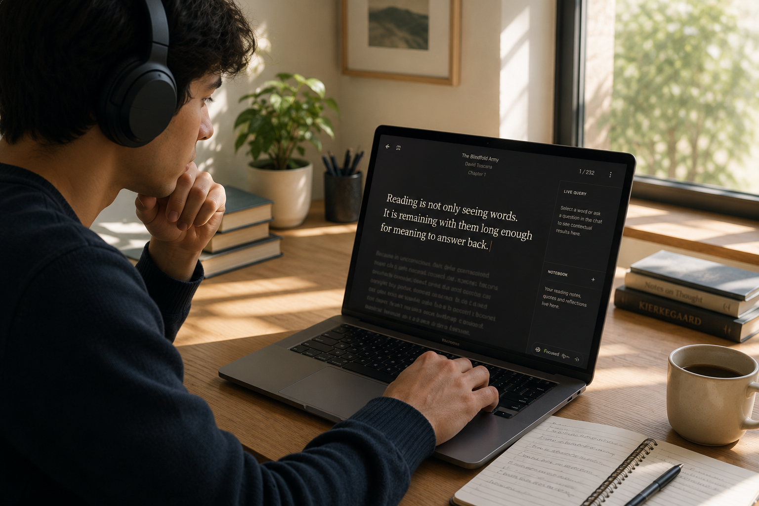 Reading Companion interface